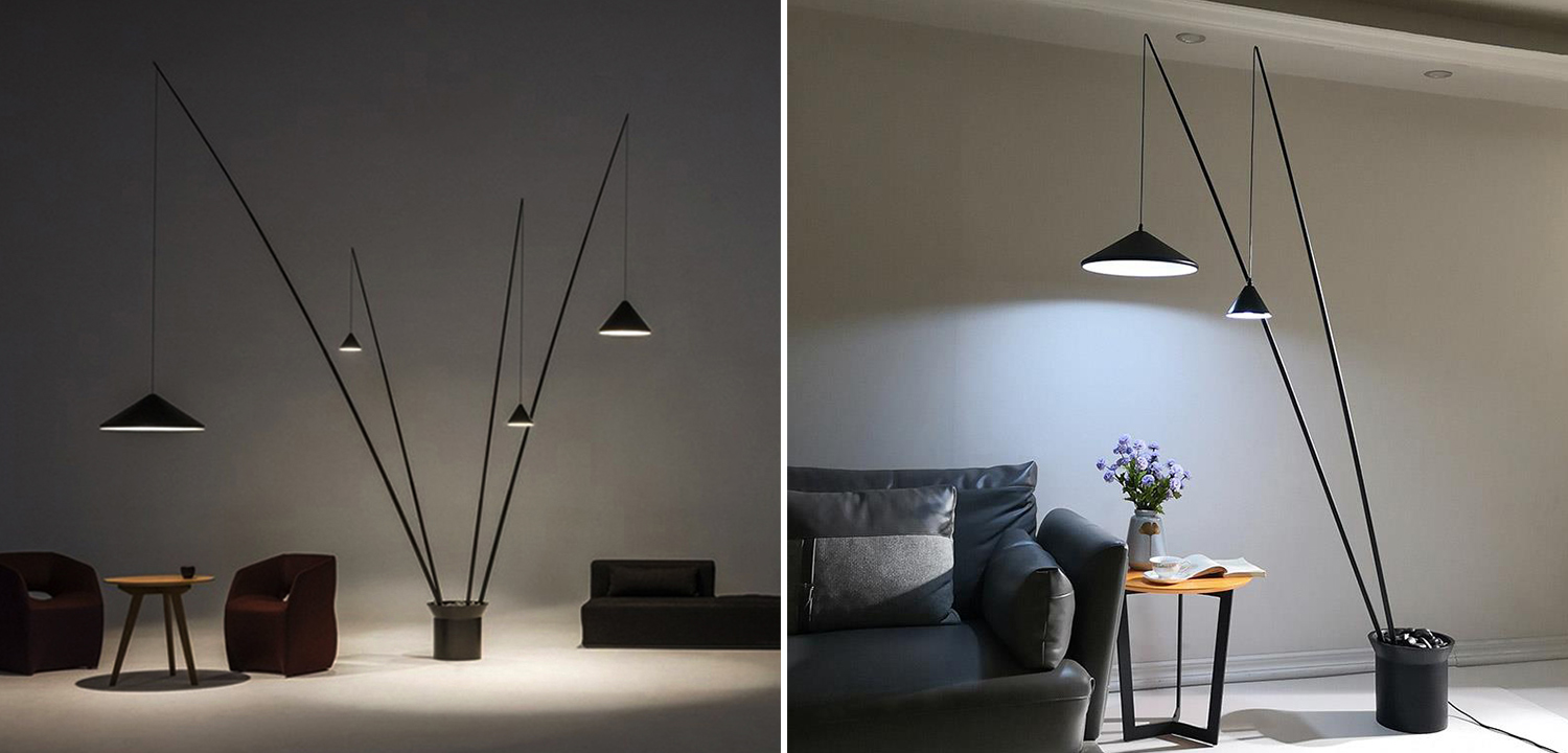 Торшер North 2 плафона - фото