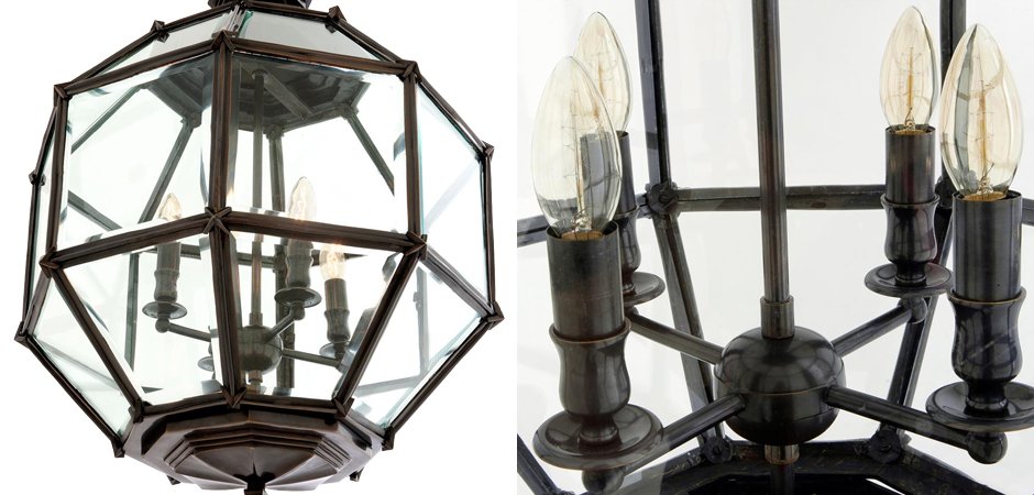 Люстра Lantern Owen Bronze M - Loft-Concept в Новосибирске