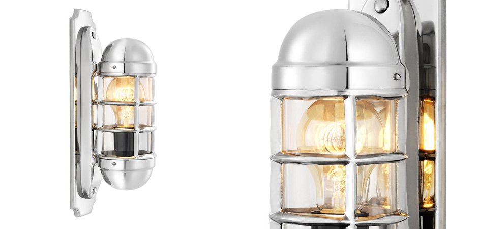 Бра Eichholtz Wall Lamp Le Caprice Nickel - Loft-Concept в Новосибирске