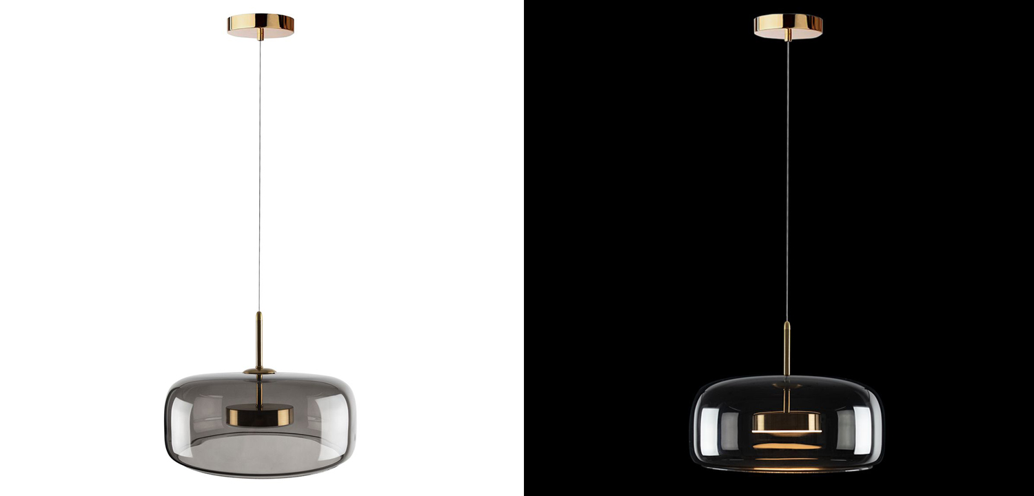 Подвесной светильник Blanton smoky 38 - фото