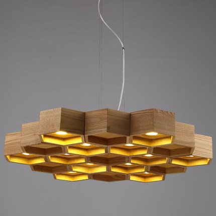 Люстра Honeycomb 12 Loft Wooden Ecolight  в Новосибирске | Loft Concept 