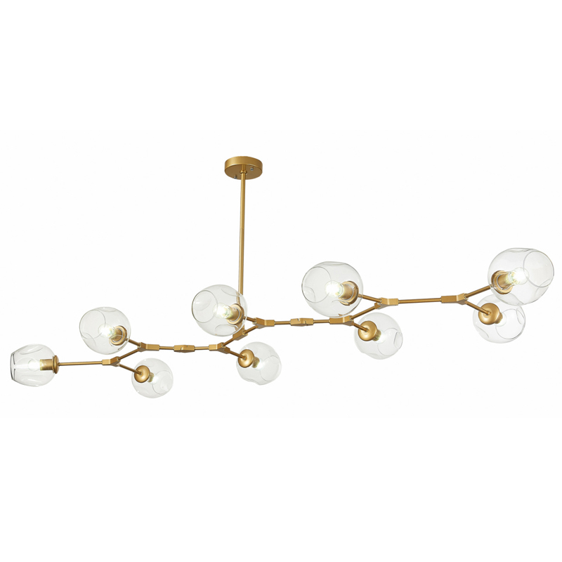 Люстра Branching Bubble Chandelier 9 gold Золотой в Новосибирске | Loft Concept 