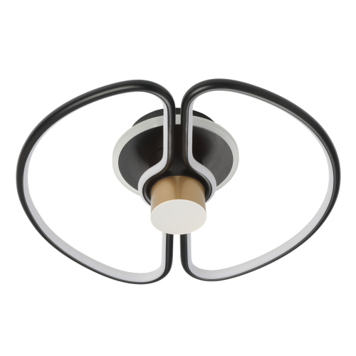 Потолочный светильник черного цвета круглой формы Luke Lampco Tracer Lamp Белый Золотой Черный Серебристый в Новосибирске | Loft Concept 