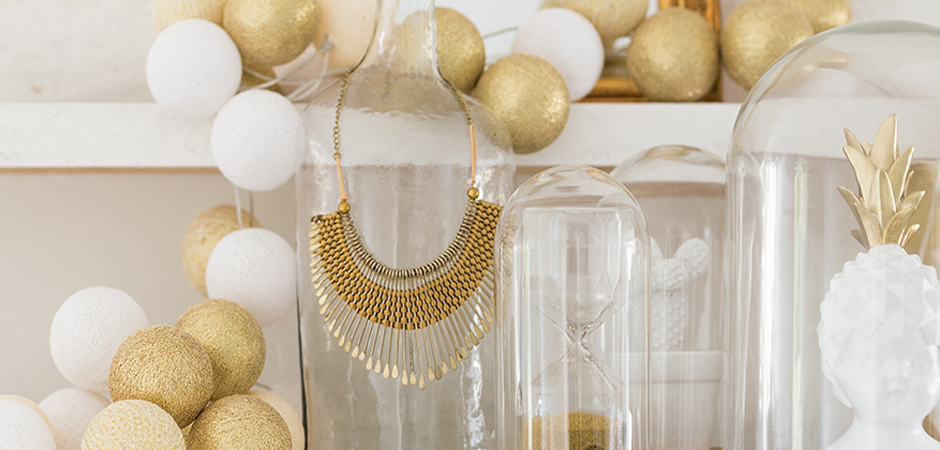 Гирлянда хлопковые фонарики Сotton Ball Shell-Gold - Loft-Concept в Новосибирске