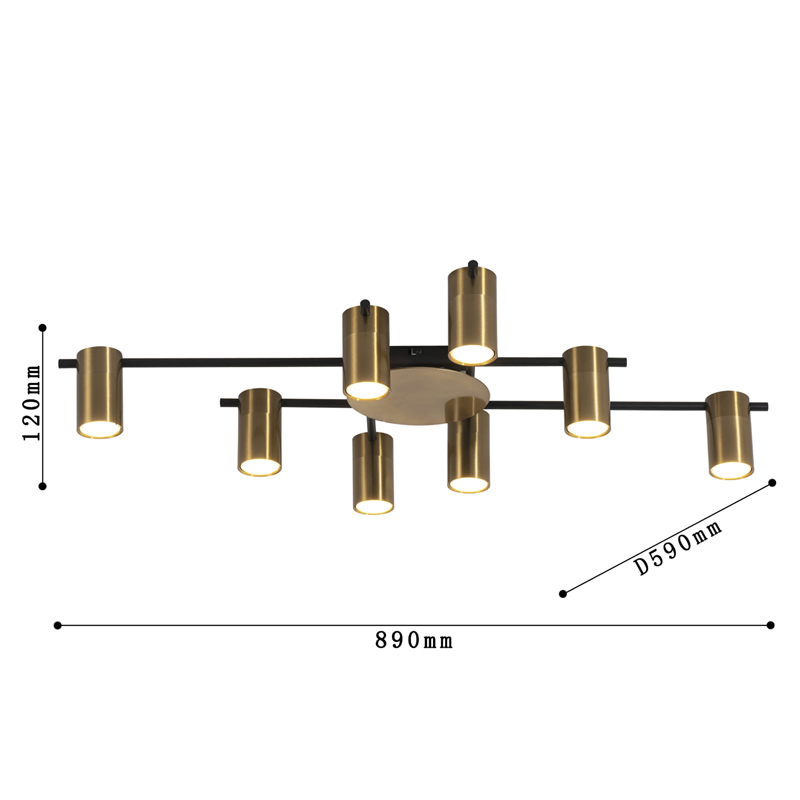 Потолочный светильник Tribes Chandelier Gold в Новосибирске