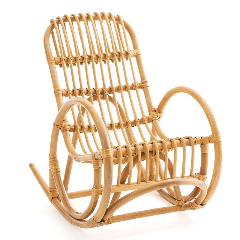 Детское кресло-качалка Wicker Baby Rocking Chair Бежевый в Новосибирске | Loft Concept 