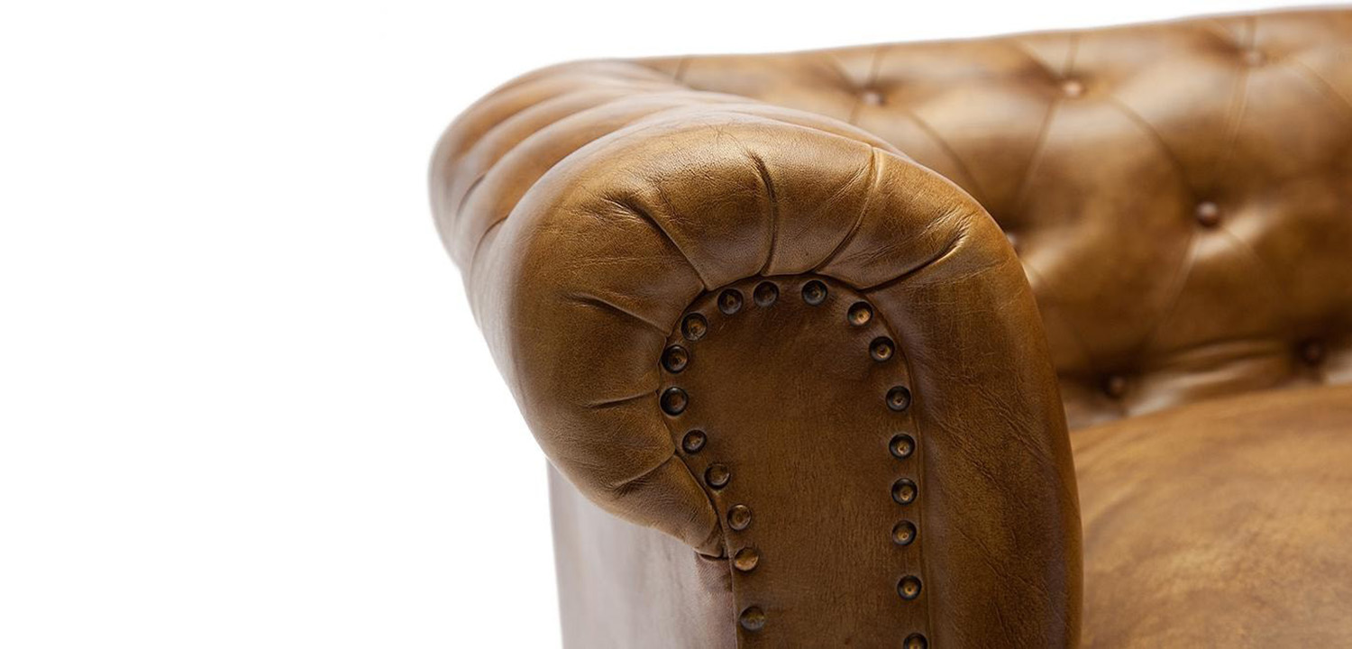 Диван кожаный Buffalo Leather Sofa Triple - фото №1