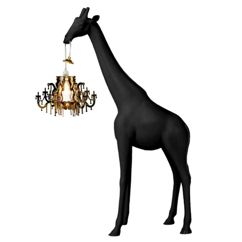 Настольная лампа черный жираф Black Giraffe Table Lamp Черный в Новосибирске | Loft Concept 