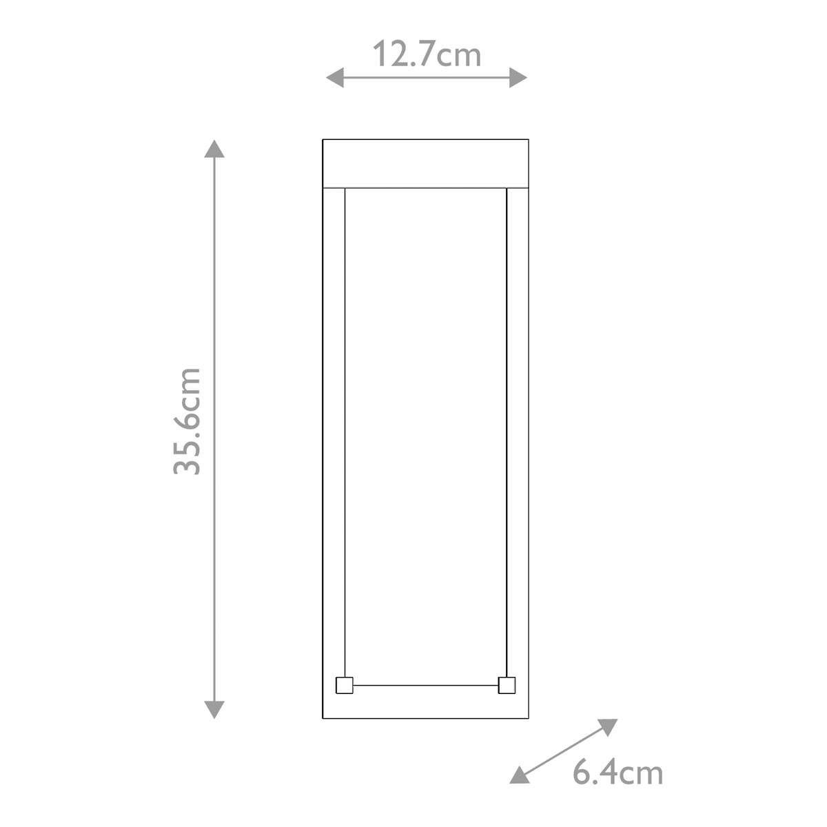 Настенный фонарь уличный прямоугольный черного цвета со стеклом с пузырьками Eurofase в Новосибирске