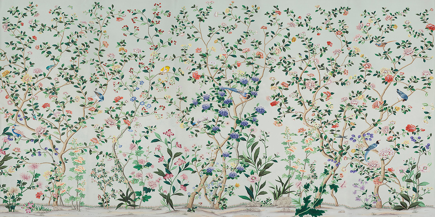 Обои ручная роспись Erdem Adam Grey - фото