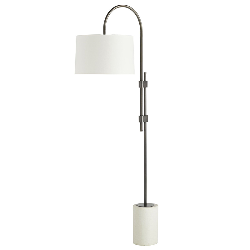 Торшер Arteriors ILY FLOOR LAMP Темная бронза Белый в Новосибирске | Loft Concept 