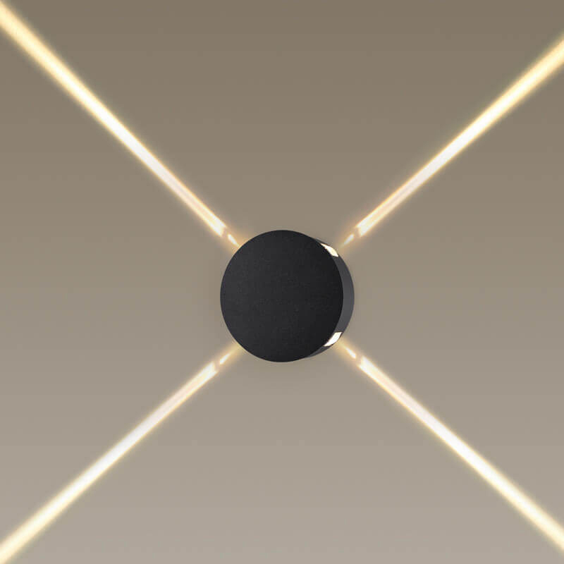 Спот Jedi Beam Sconce Circle black Черный в Новосибирске | Loft Concept 