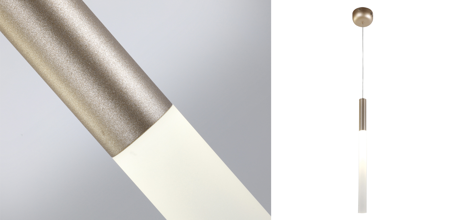 Подвесной светильник Trumpet tube ray gold - фото