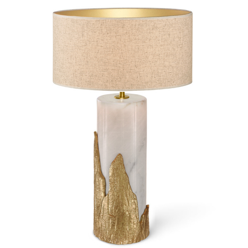 Настольная лампа Amber TABLE LAMP Ginger and Jagger Золотой Белый в Новосибирске | Loft Concept 