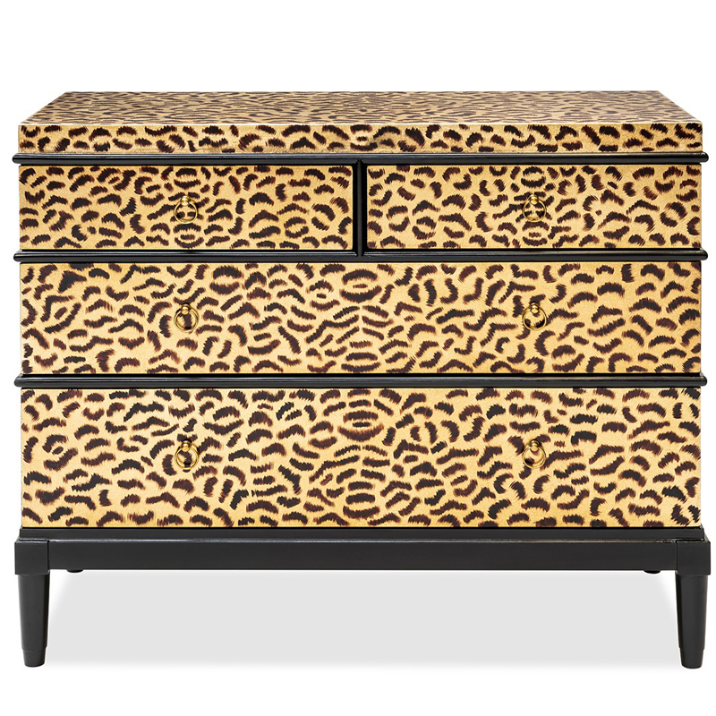 Комод DRESSER KRIZIA leopard Карамель Черный в Новосибирске | Loft Concept 