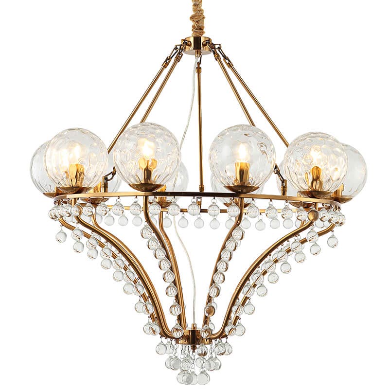 Люстра Melaine Chandelier gold Золотой Прозрачный (Transparent) в Новосибирске | Loft Concept 