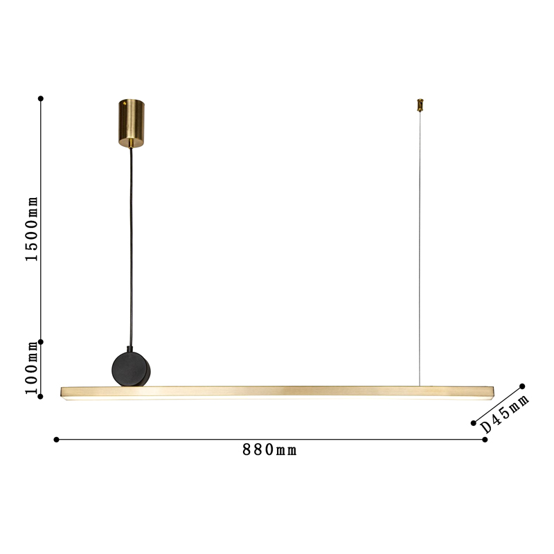 Светодиодная люстра DRAWING LINES Gold в Новосибирске