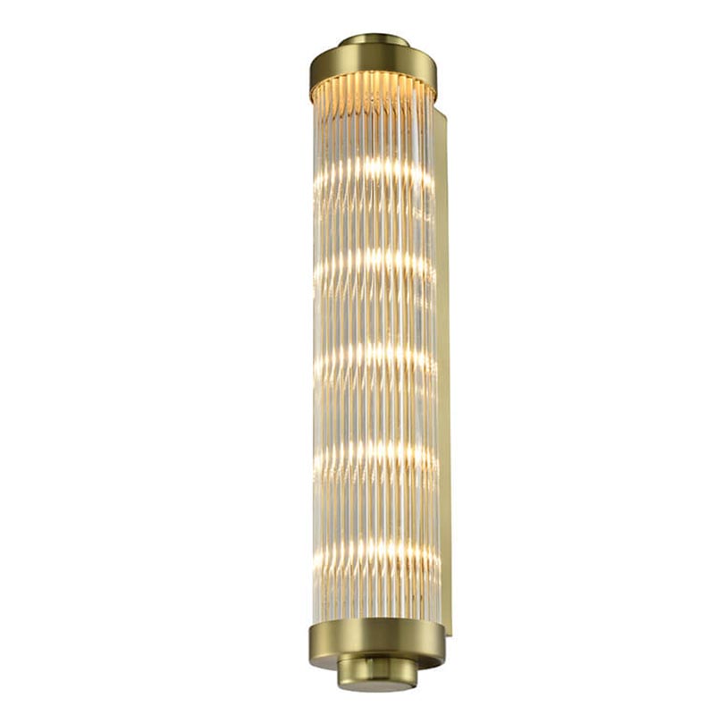 Бра Buck Glass TUBE Wall Lamp Brass Латунь Прозрачный (Transparent) в Новосибирске | Loft Concept 