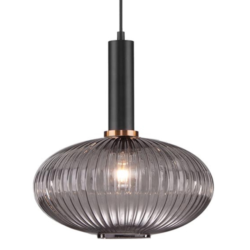 Светильник Ferm Living chinese lantern Gray II Серый (Gray) Черный в Новосибирске | Loft Concept 