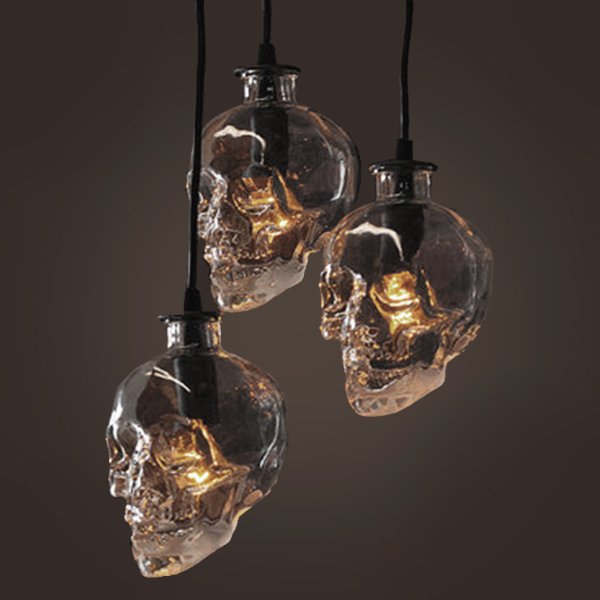 Люстра Череп Glass Skull Pendant  в Новосибирске | Loft Concept 