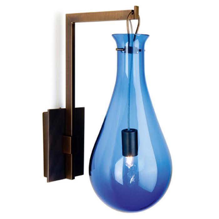 Бра Patrick Naggar Bubble Sconce blue Синий Черный в Новосибирске | Loft Concept 