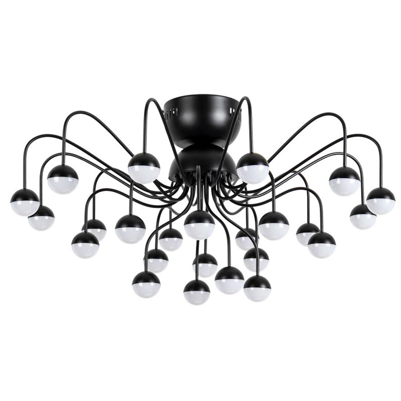 Потолочная люстра Vilelme Chandelier black Черный в Новосибирске | Loft Concept 