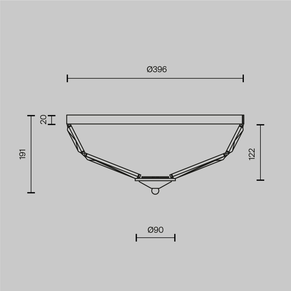 Потолочный светильник Facet E14х4 в Новосибирске