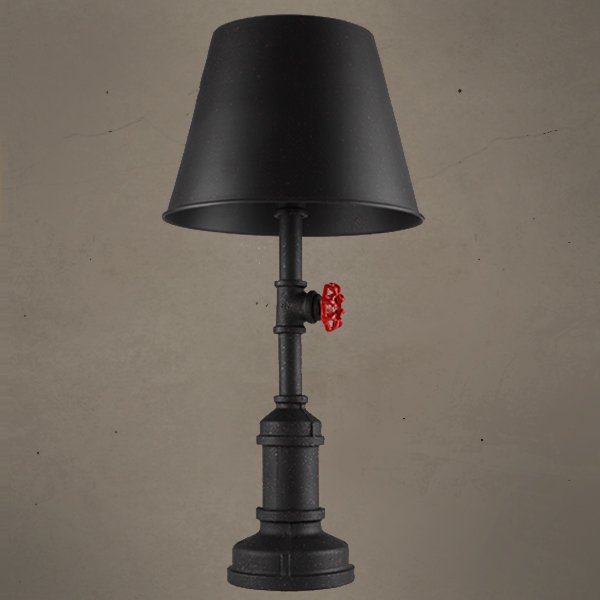 Настольная лампа Table Lamp Red Water Tap Cone Черный в Новосибирске | Loft Concept 