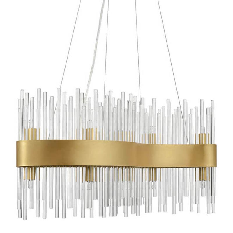 Люстра Nembus Chandelier 60 gold Прозрачный (Transparent) Золотой в Новосибирске | Loft Concept 