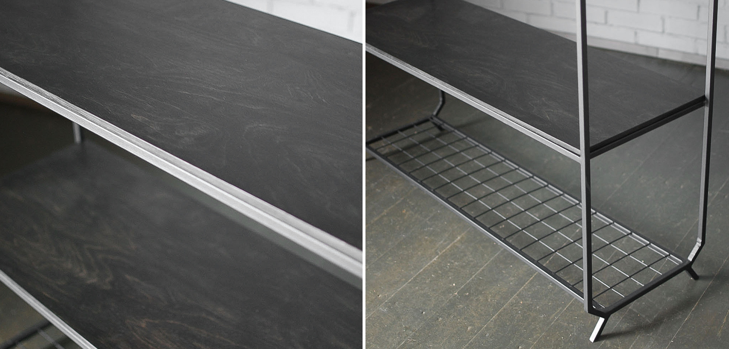 Стеллаж Jaeden Industrial Metal Rust Rack - фото