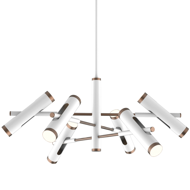 Люстра Rainer Chandelier white Белый Золотой в Новосибирске | Loft Concept 