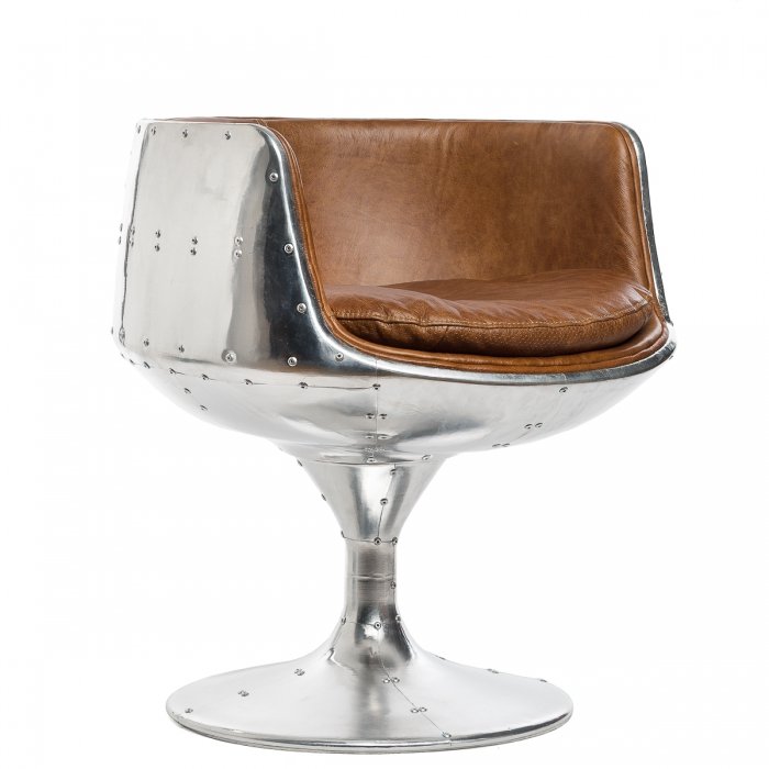 Кресло Aviator Cup Chair Коричневый в Новосибирске | Loft Concept 