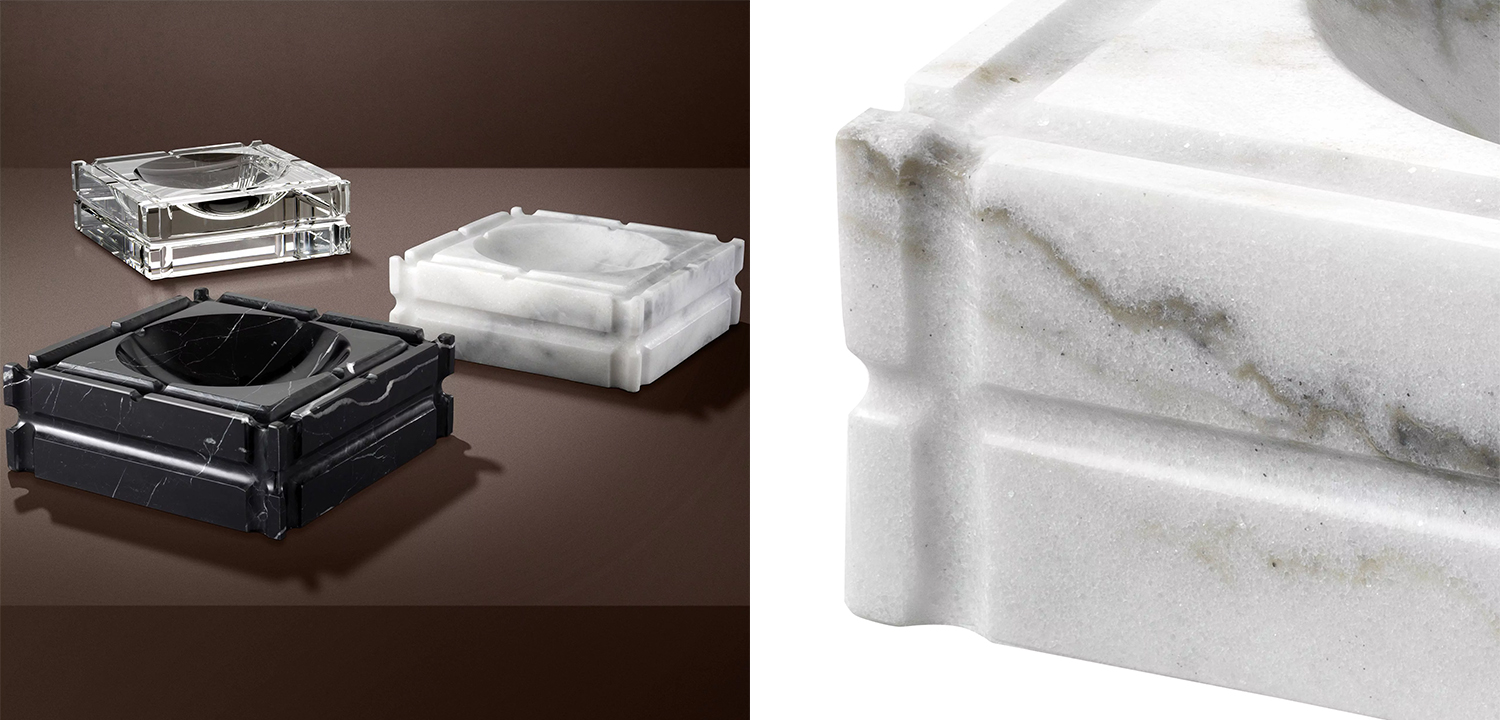 Пепельница Eichholtz Ashtray Nestor White - фото