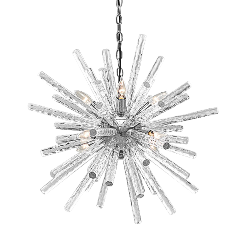 Люстра Icicles Sputnik Chandeliers Хром Прозрачный в Новосибирске | Loft Concept 