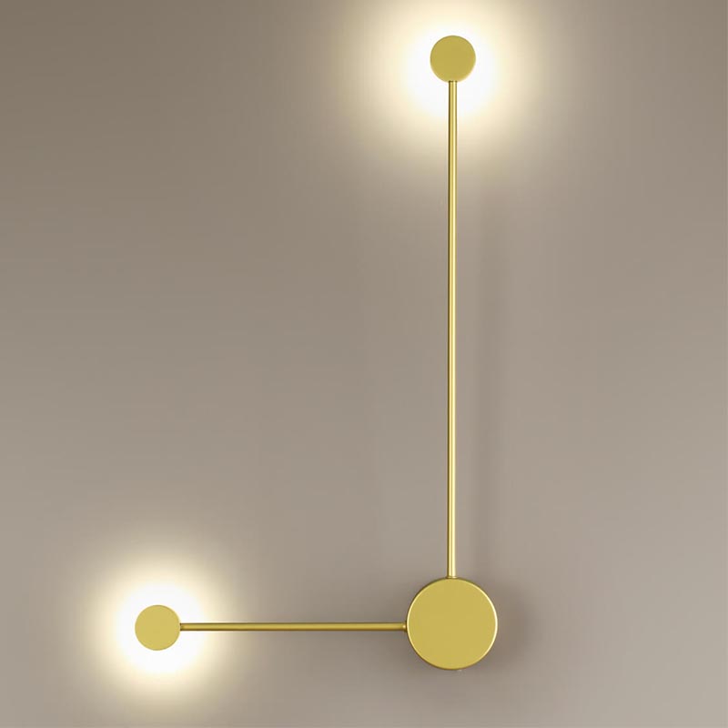 Бра Pin Wall Light Gold Angle Золотой в Новосибирске | Loft Concept 