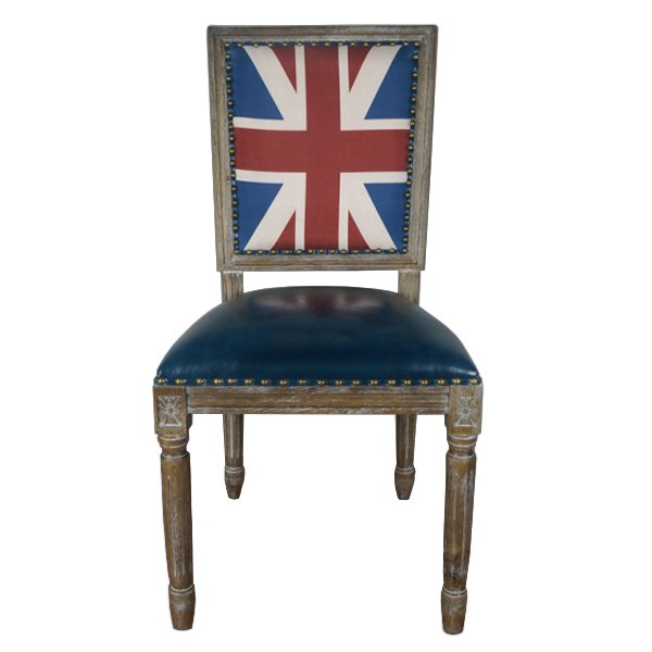 Кресло Union Jack Pattern III Коричневый Синий в Новосибирске | Loft Concept 