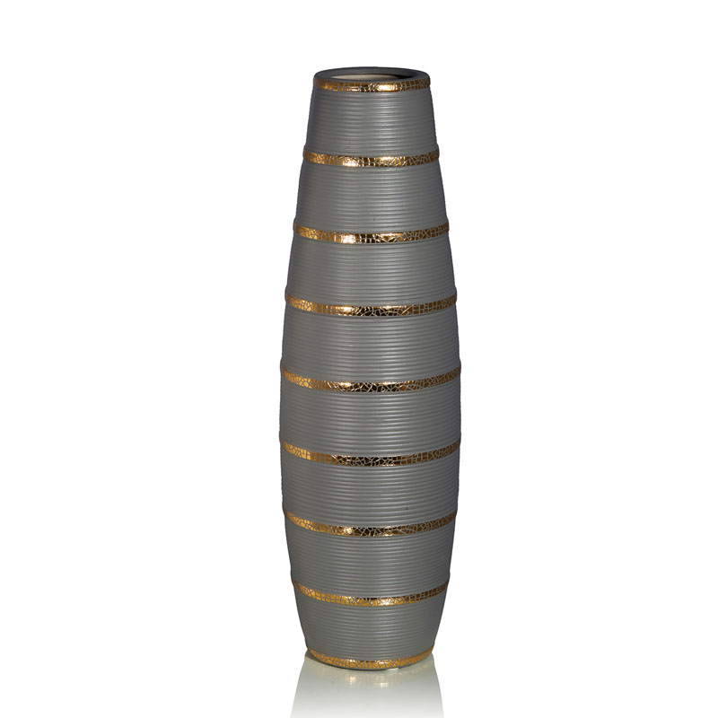 Ваза Vase Beehive gray Серый Золотой в Новосибирске | Loft Concept 