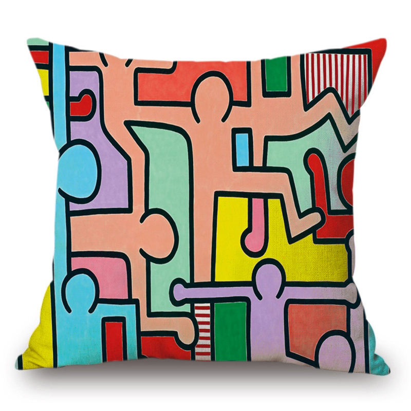 Подушка Keith Haring 7 Мульти в Новосибирске | Loft Concept 