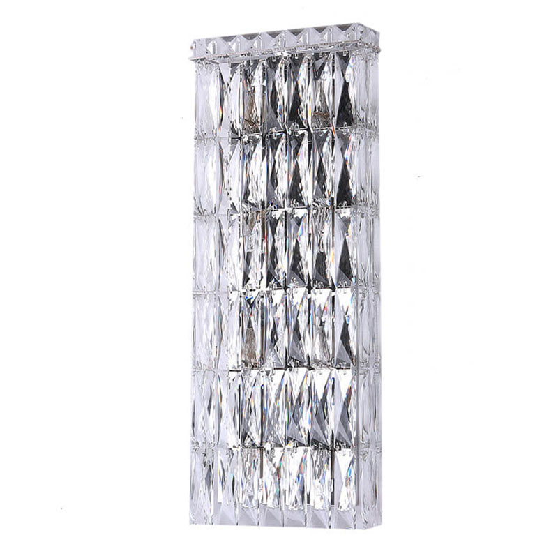 Бра Crystal Regena Chrome Wall Lamp 8 Хром Прозрачный (Transparent) в Новосибирске | Loft Concept 