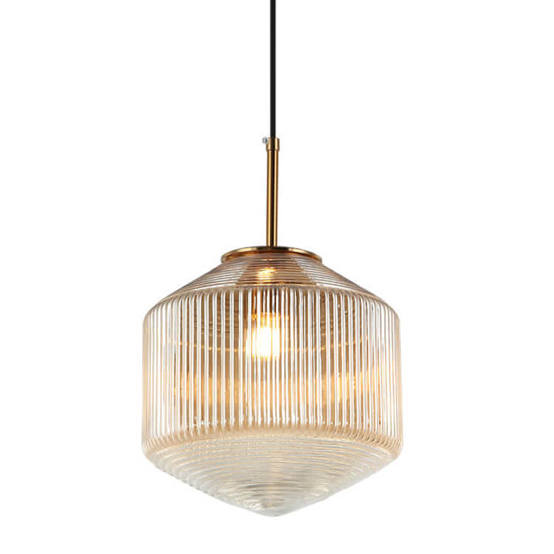 Подвесной светильник Clear Glass Pendant gold Бронза Золотой в Новосибирске | Loft Concept 