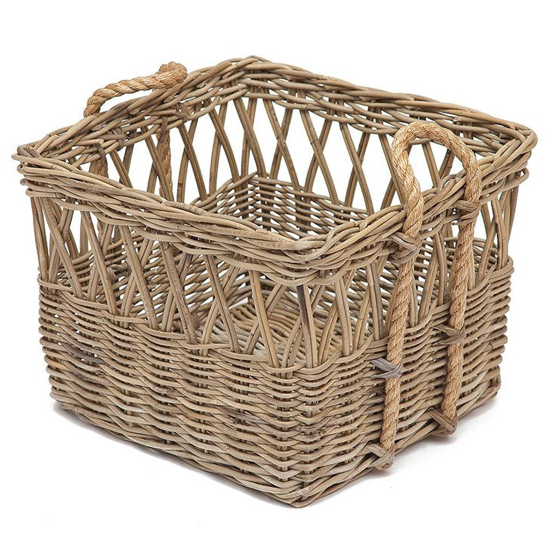 Корзина из ротанга Rattan Wicker Basket Древесина в Новосибирске | Loft Concept 