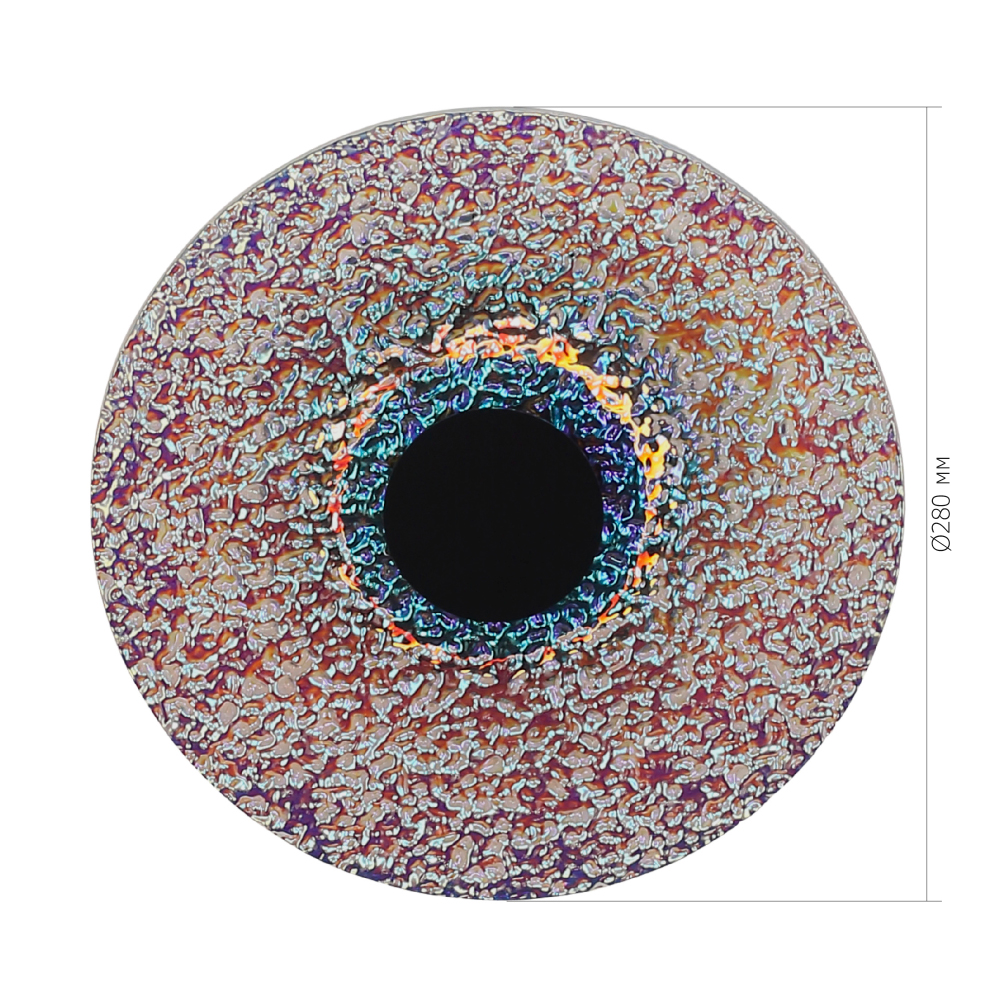 Подвесной светильник из фактурного двойного стекла Heterochromia в Новосибирске