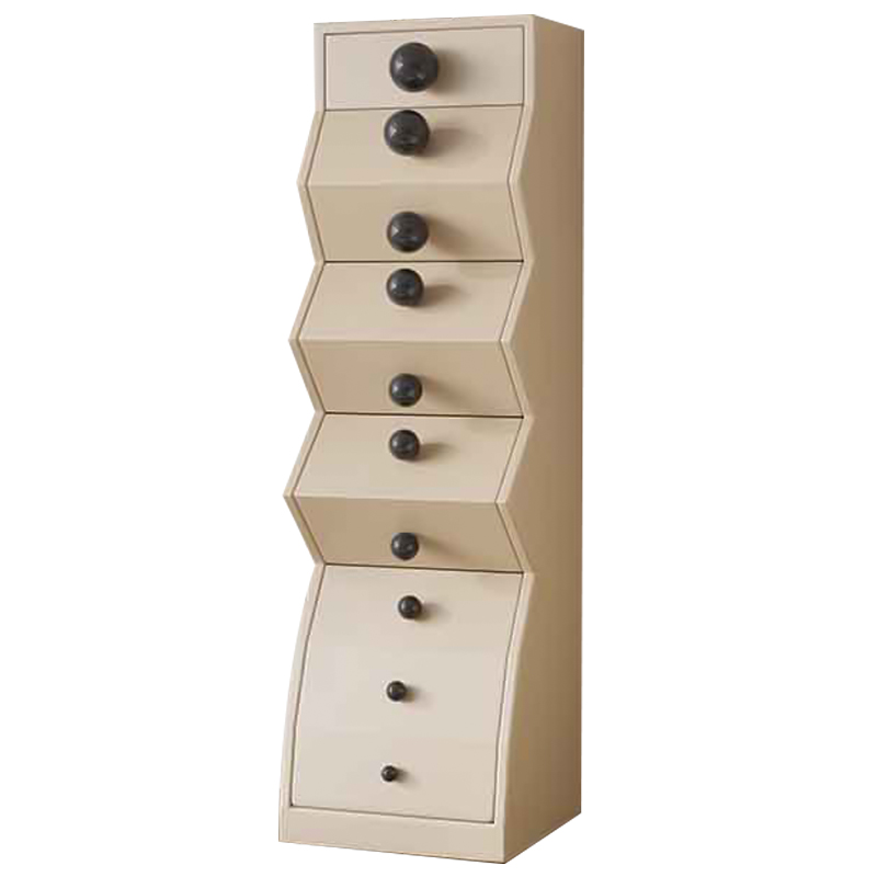 Комод Garton Wooden Forms Chest Of Drawers Beige Бежевый Черный в Новосибирске | Loft Concept 