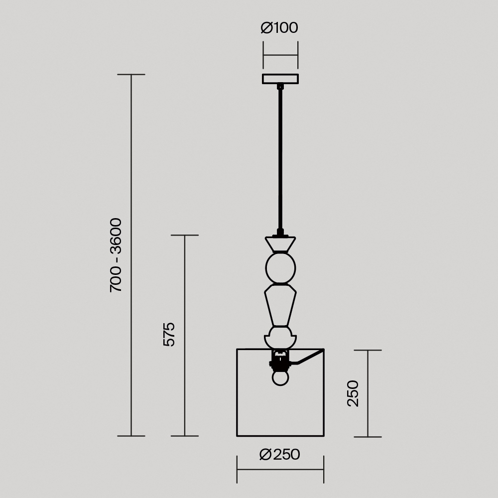 Подвесной светильник Comforty Е27*1 в Новосибирске