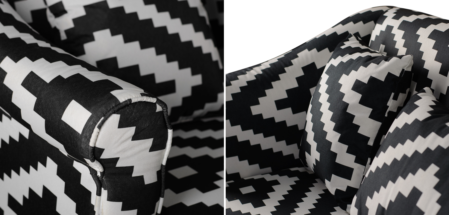 Диван KELIM Ornament black and white sofa - фото