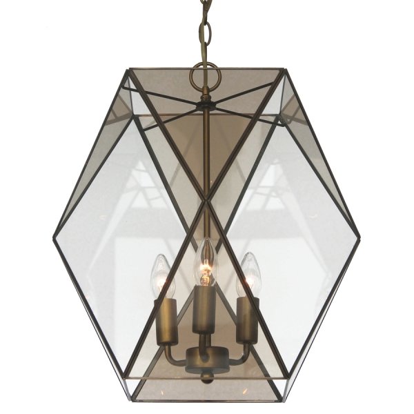 Подвесной светильник Rombius Pendant large III brandy glass Темная бронза винтаж в Новосибирске | Loft Concept 