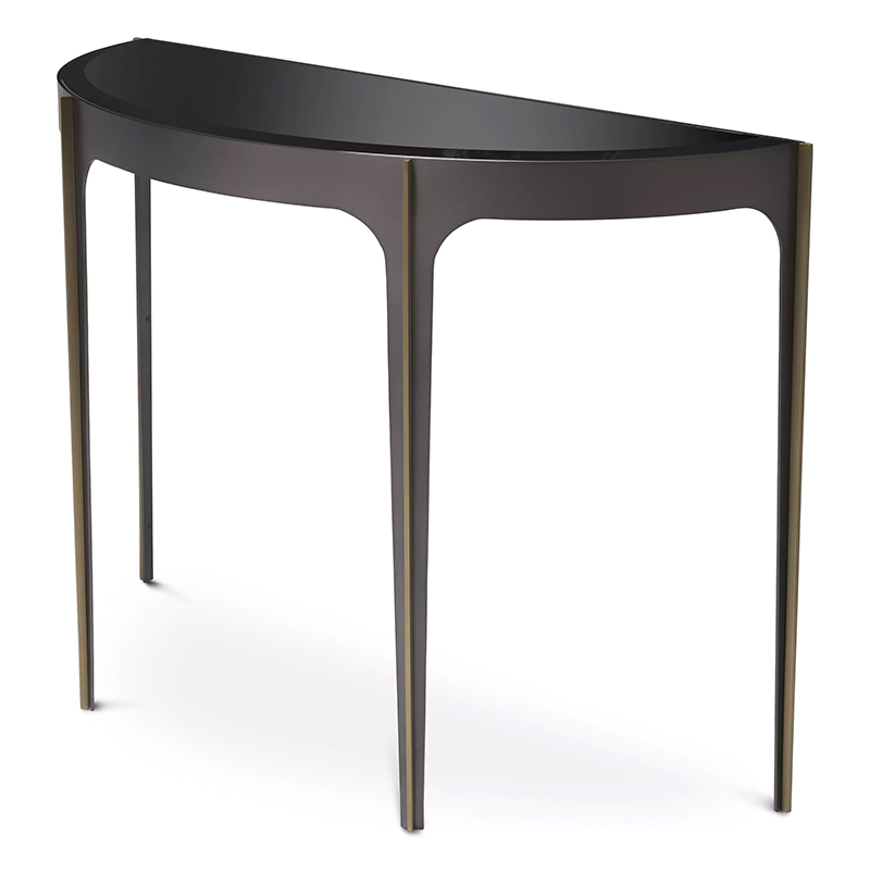 Консоль Eichholtz Console Table Artemisa Bronze Бронза Черный в Новосибирске | Loft Concept 