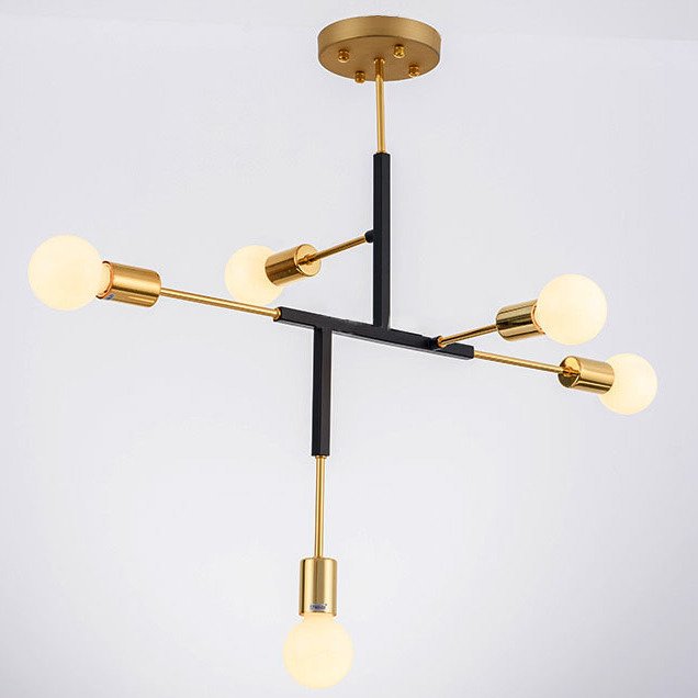 Светильник CLIFF SUSPENSION LAMP black Золотой Черный в Новосибирске | Loft Concept 