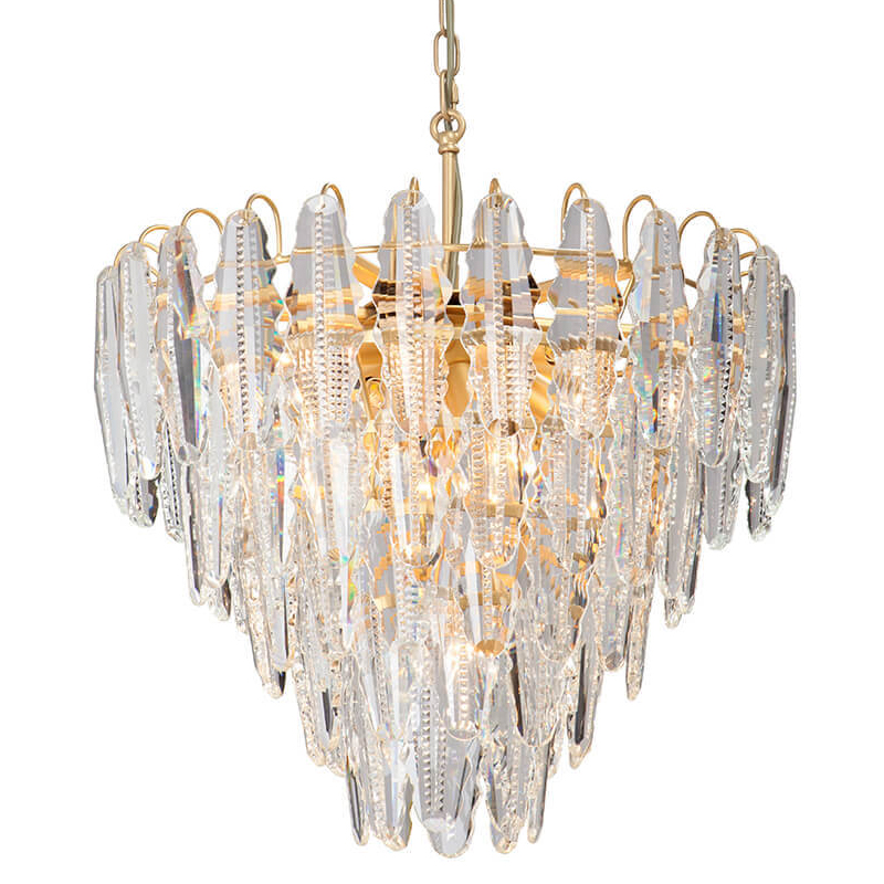 Люстра Maogan Textured Chandelier Золотой Прозрачный (Transparent) в Новосибирске | Loft Concept 