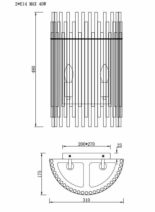 Бра Nembus Chromium Sconces в Новосибирске